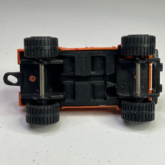 Tootsietoy Vintage 1990 Lambo 002 Heavy Duty Orange Diecast Model Truck - Picture 8 of 10